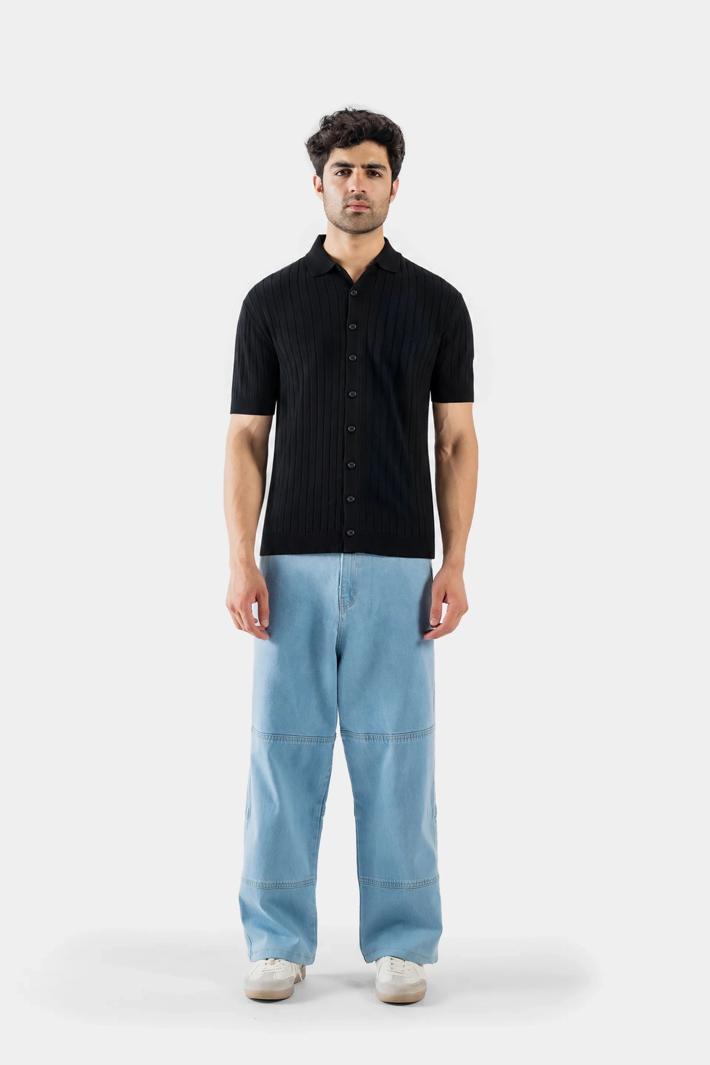 Button-Down Knit Polo - Cougar Clothing