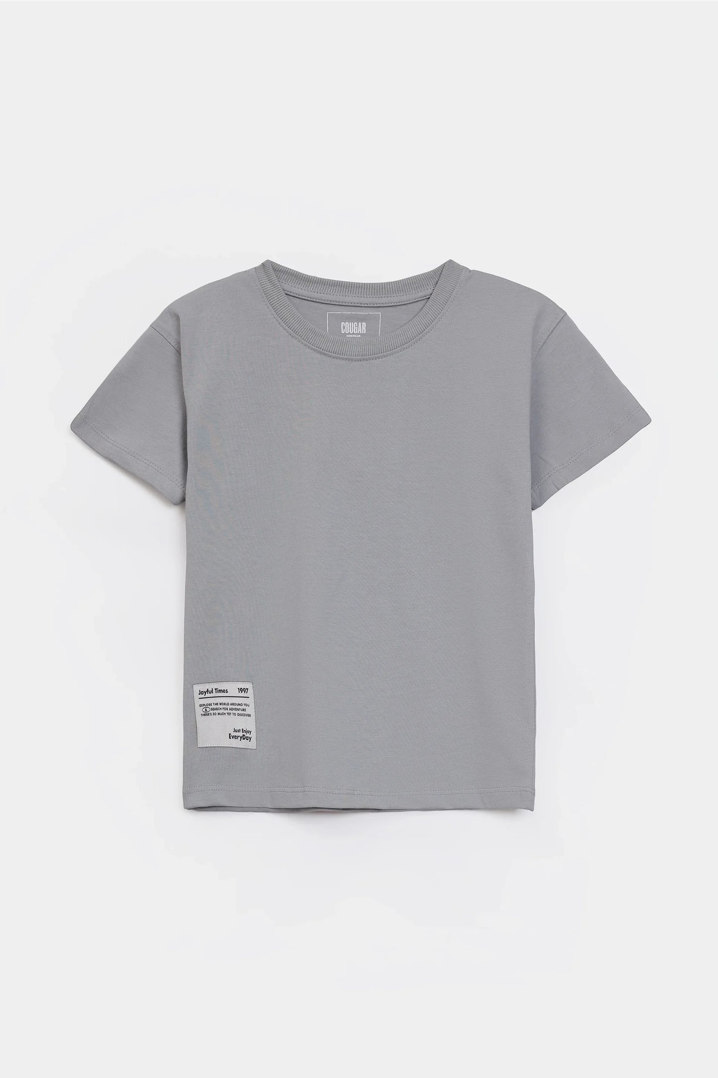 Ribbed Crew Neck T-Shirt - Cougar Clothing