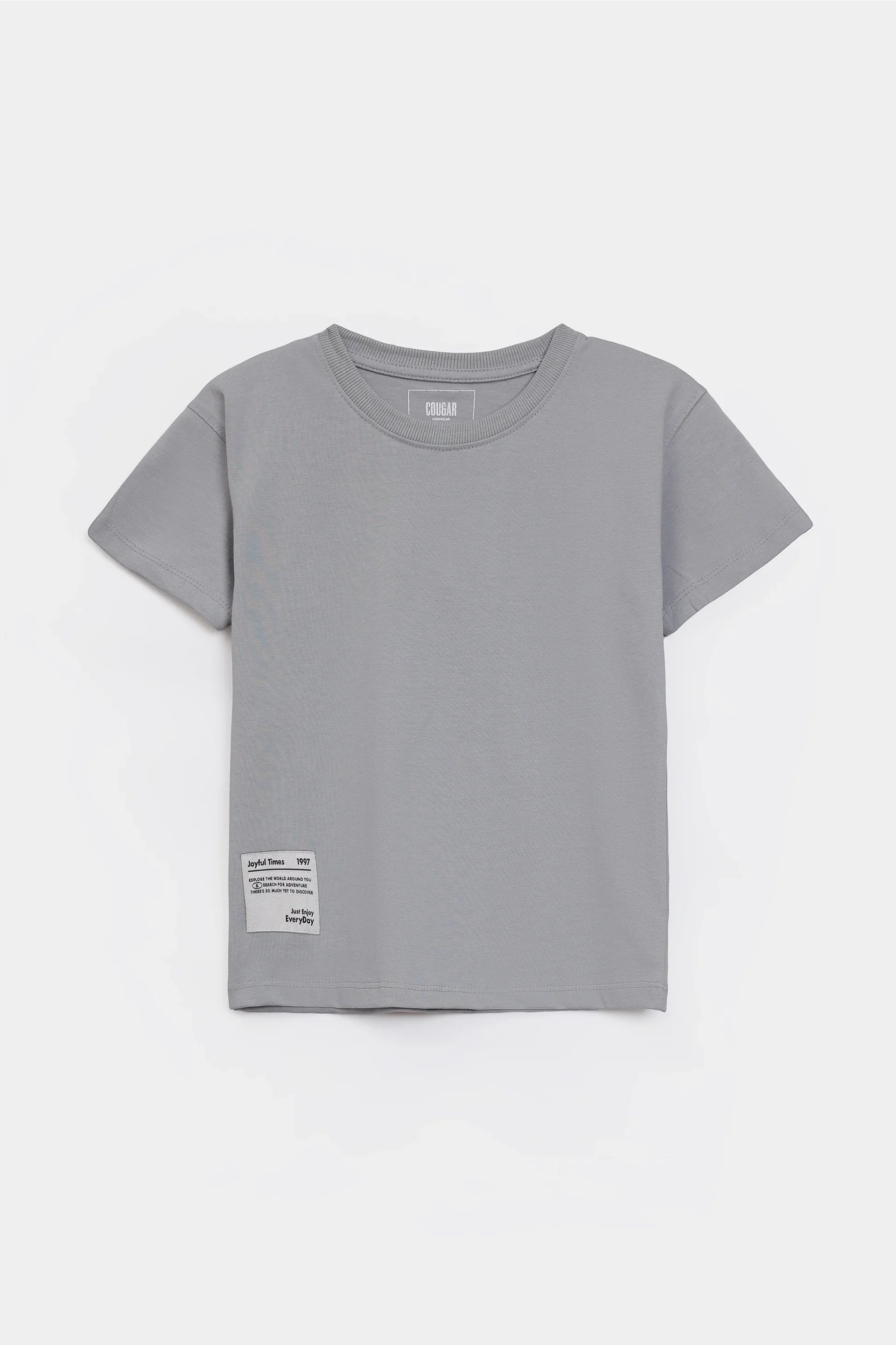 Ribbed Crew Neck T-Shirt - Cougar Clothing