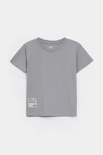 Ribbed Crew Neck T-Shirt - Cougar Clothing