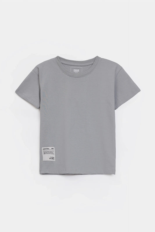 Ribbed Crew Neck T-Shirt - Cougar Clothing