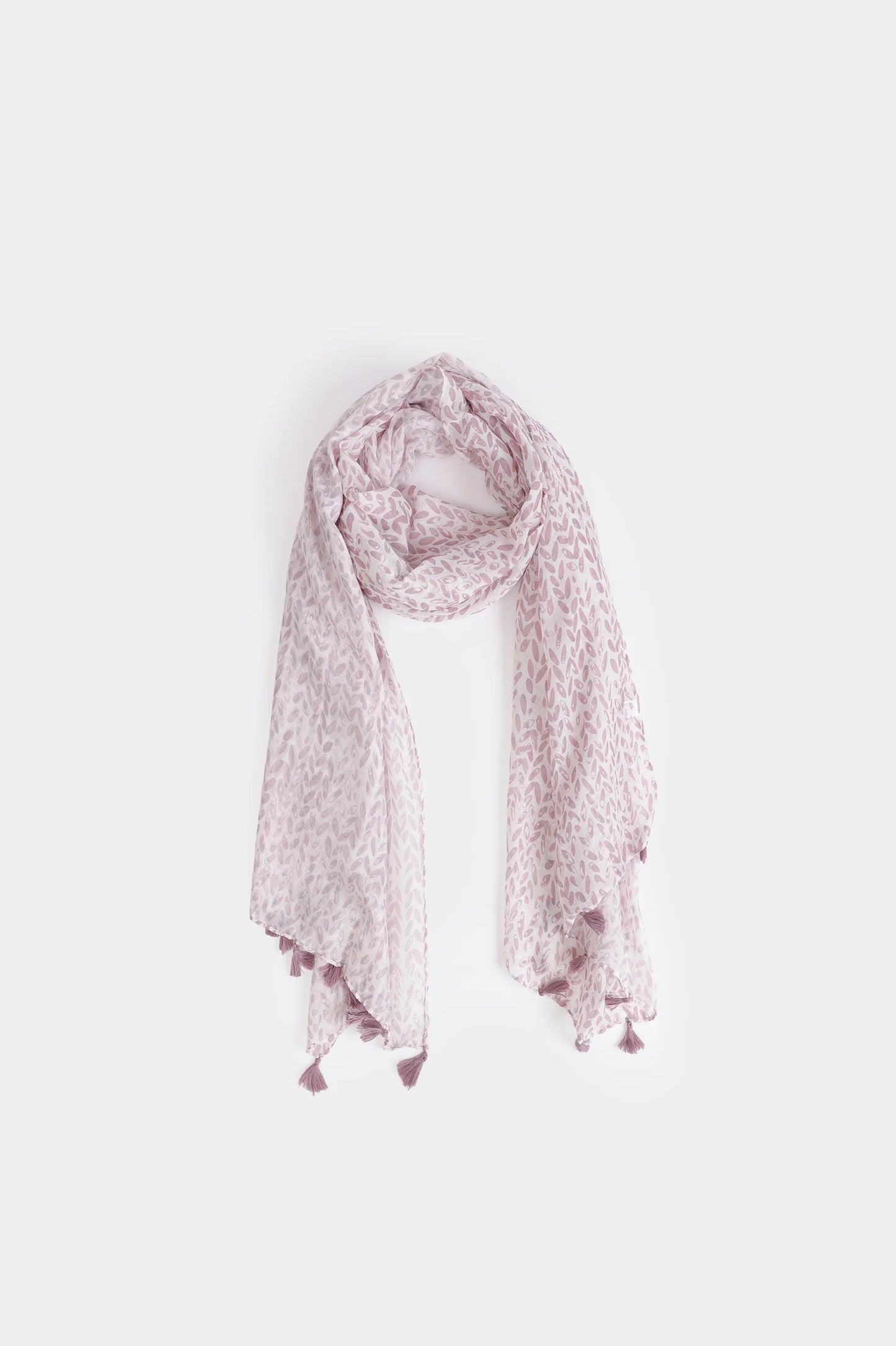 Tasseled Border Scarf - Cougar Clothing
