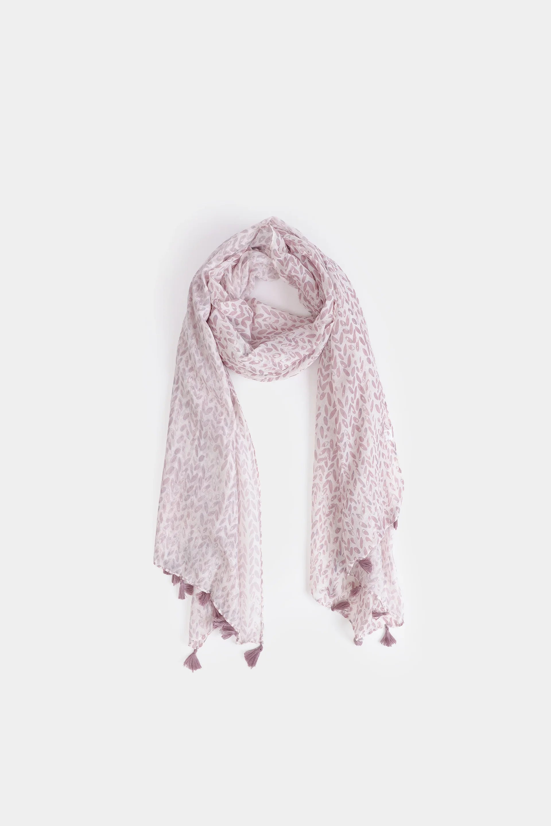 Tasseled Border Scarf - Cougar Clothing