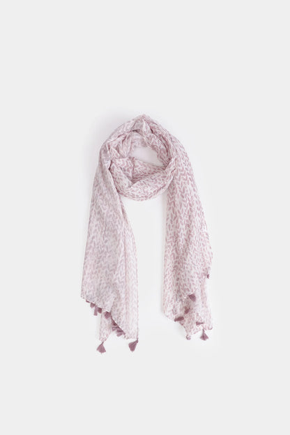 Tasseled Border Scarf - Cougar Clothing