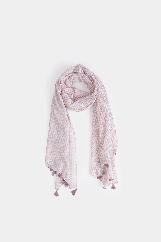 Tasseled Border Scarf - Cougar Clothing