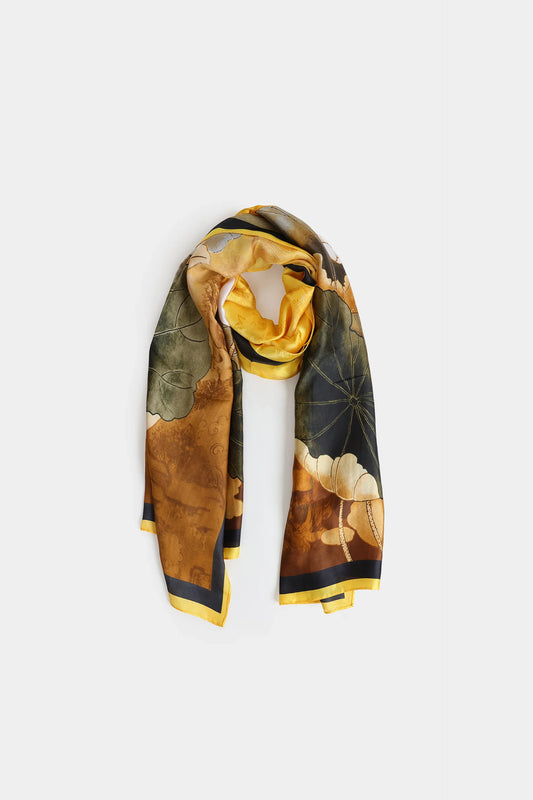 Printed Silk Scarf - Cougar Clothing