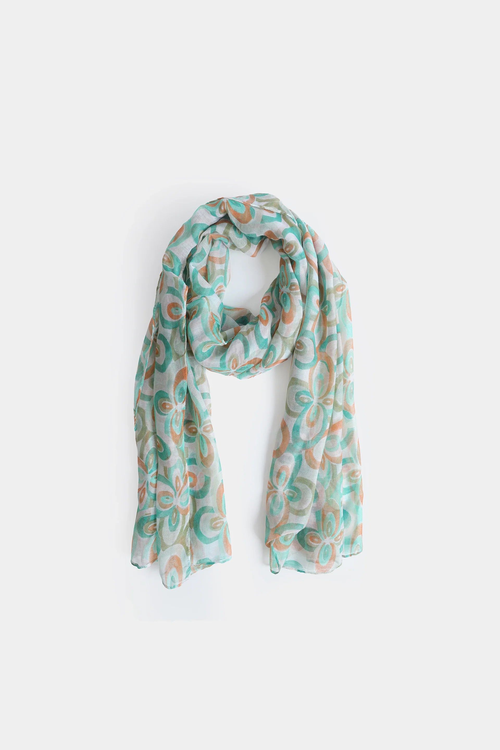 Contrast Printed Scarf - Cougar Clothing