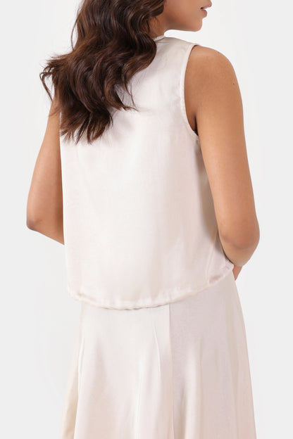 Satin Silk Top - Cougar Clothing