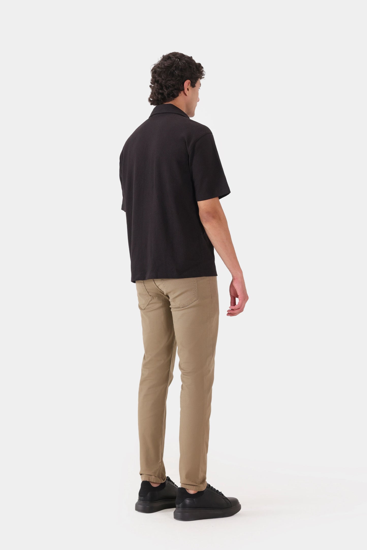 Popcorn Knit Boxy Shirt - Cougar Clothing