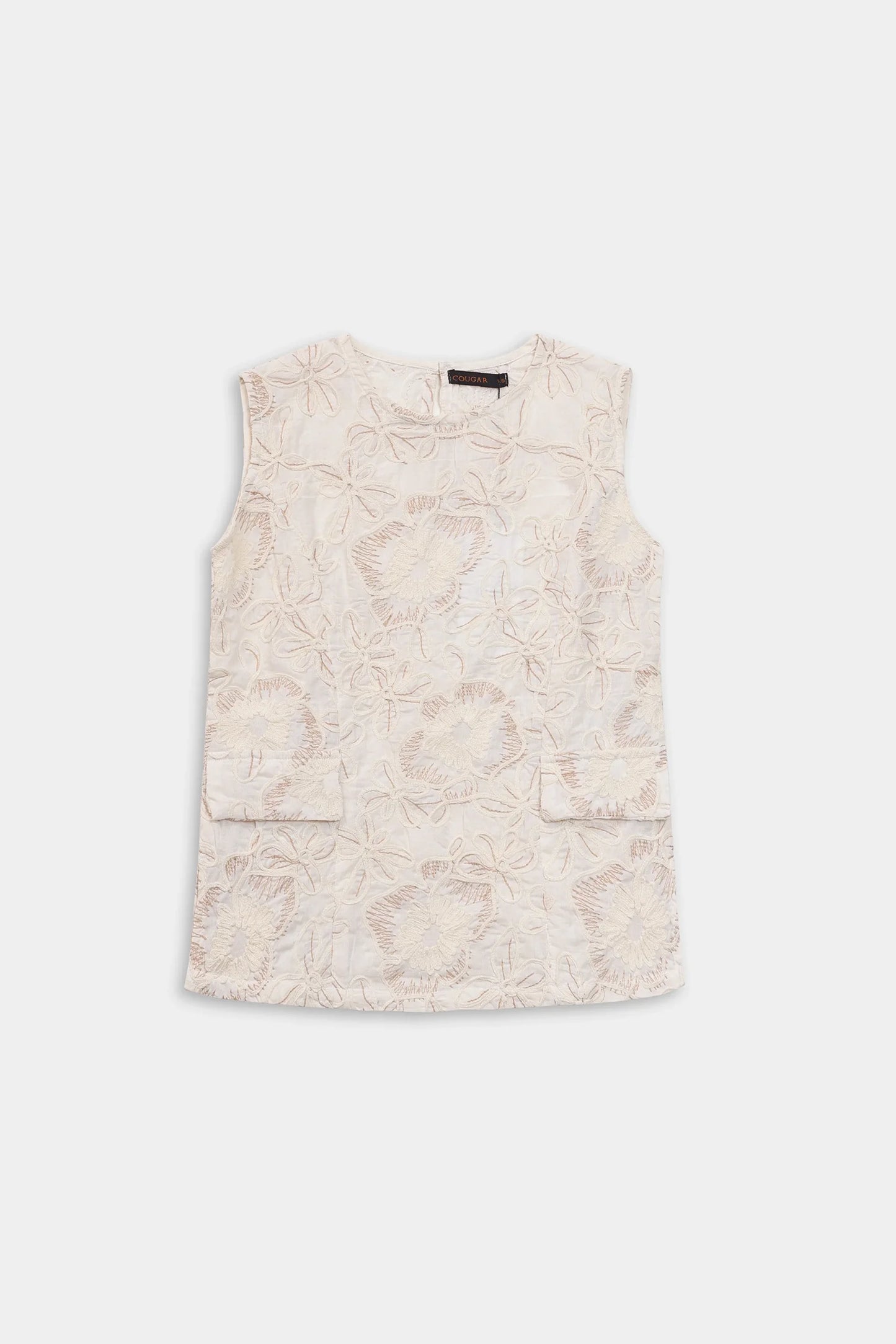 Embroidered Sleeveless Top - Cougar Clothing