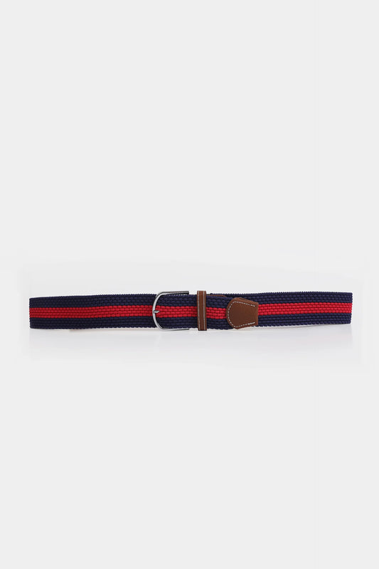 Textured Striped Canvas Belt - Cougar Clothing
