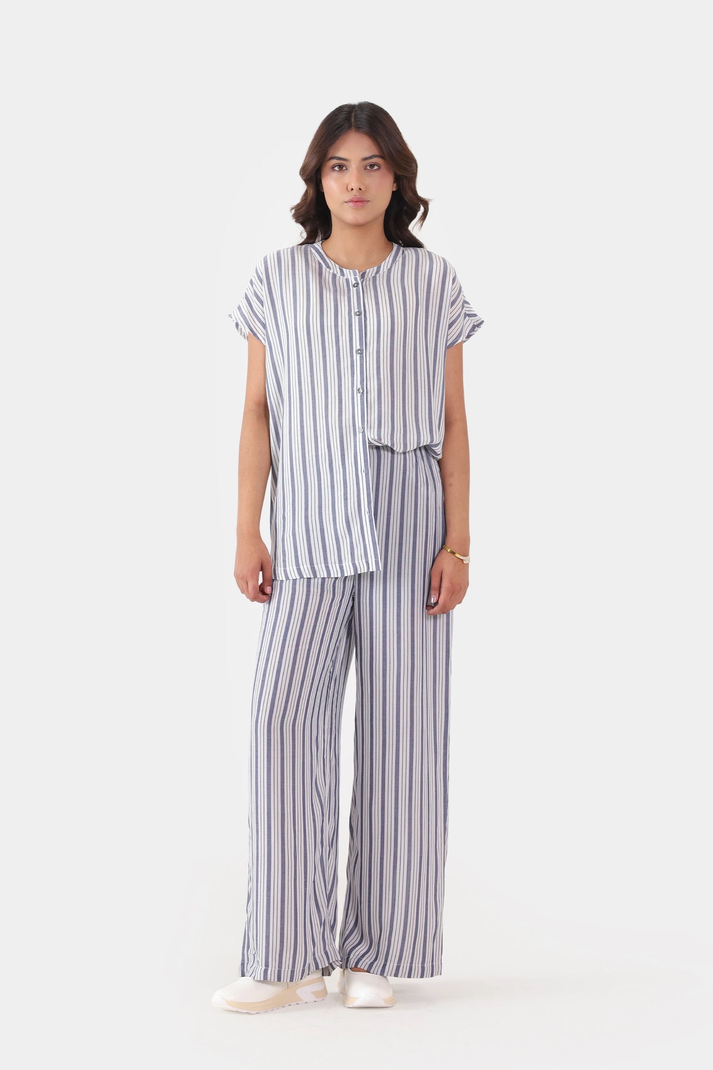 Yarn-Dyed Striped Trousers - Cougar Clothing