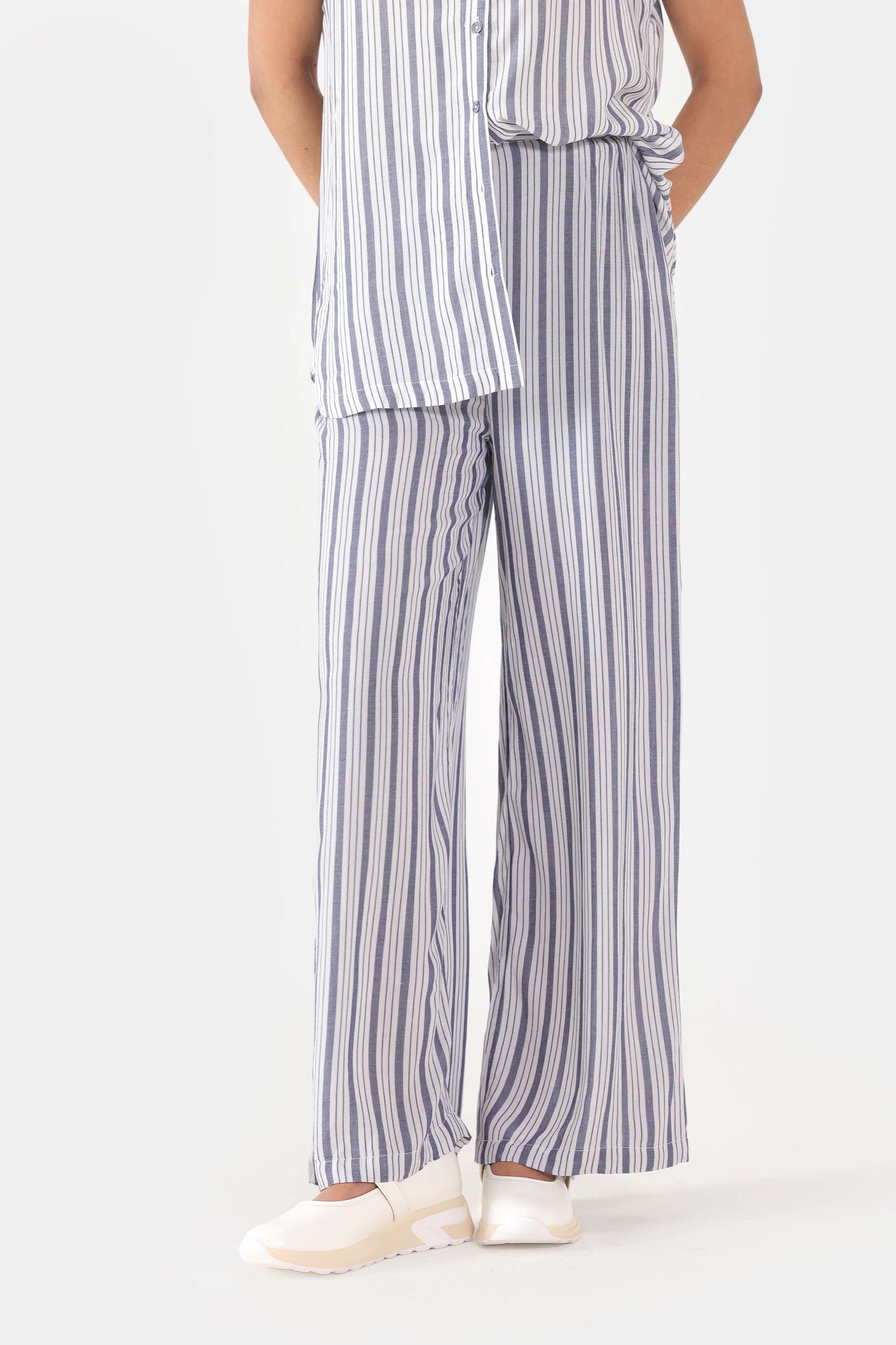 Yarn-Dyed Striped Trousers - Cougar Clothing