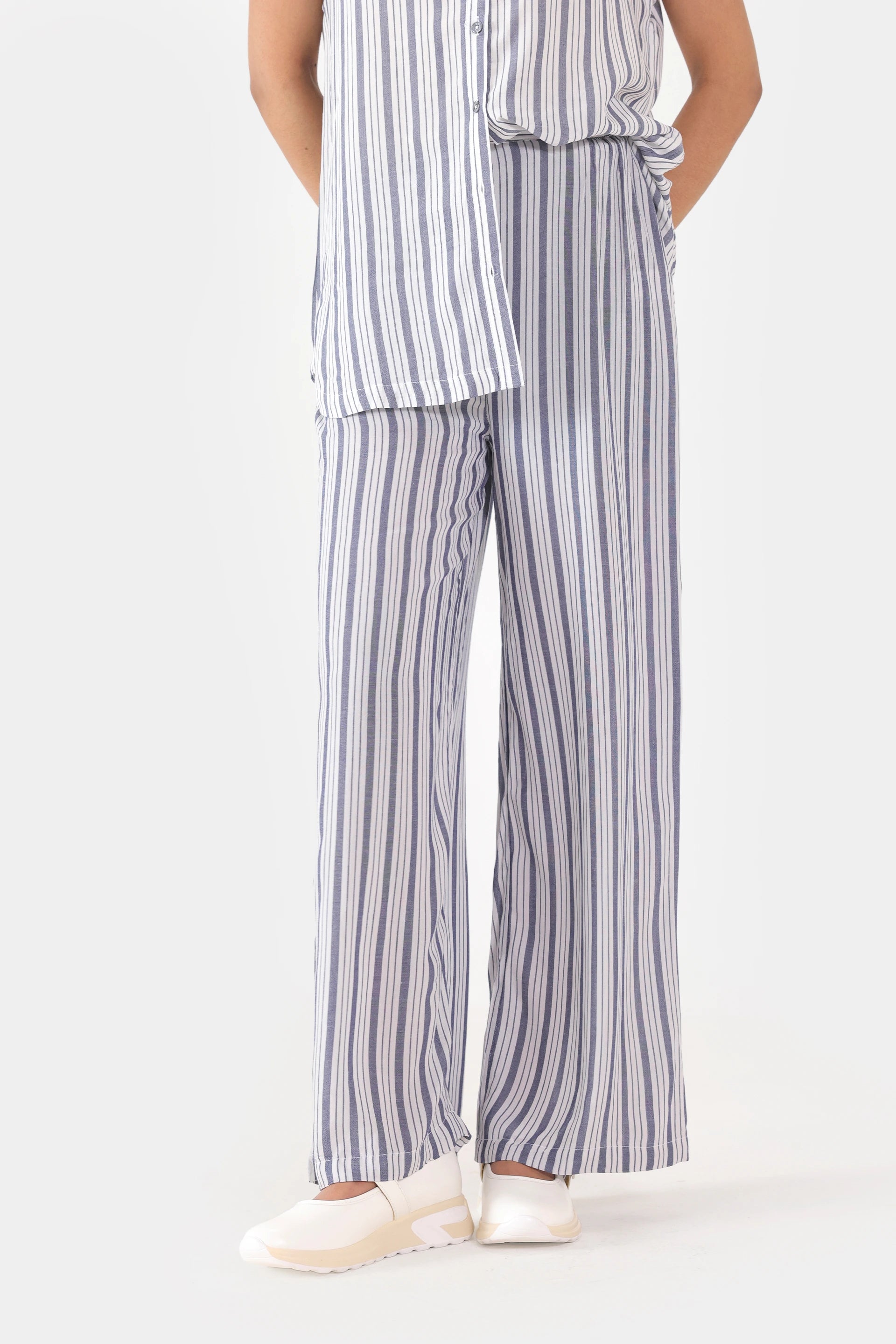 Yarn-Dyed Striped Trousers - Cougar Clothing