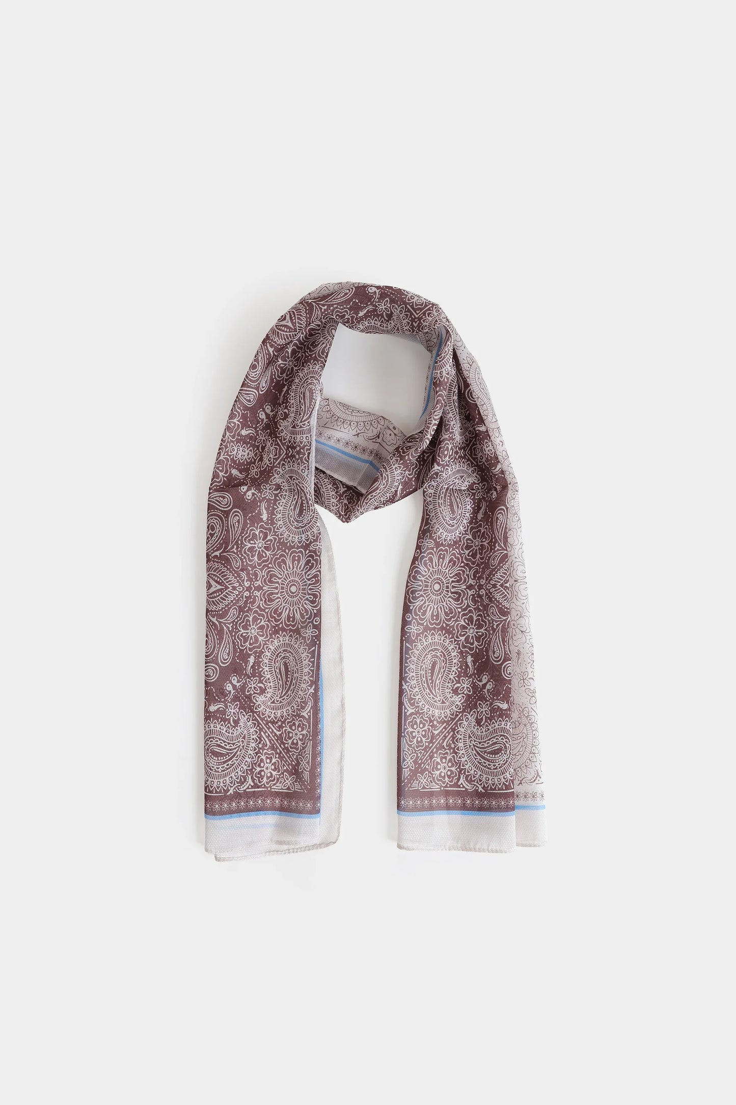 Paisley Printed Silk Scarf - Cougar Clothing