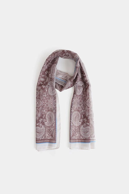 Paisley Printed Silk Scarf - Cougar Clothing