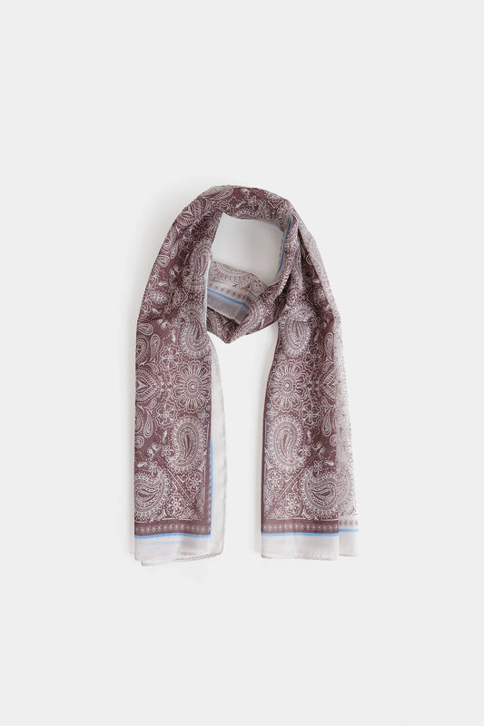 Paisley Printed Silk Scarf - Cougar Clothing