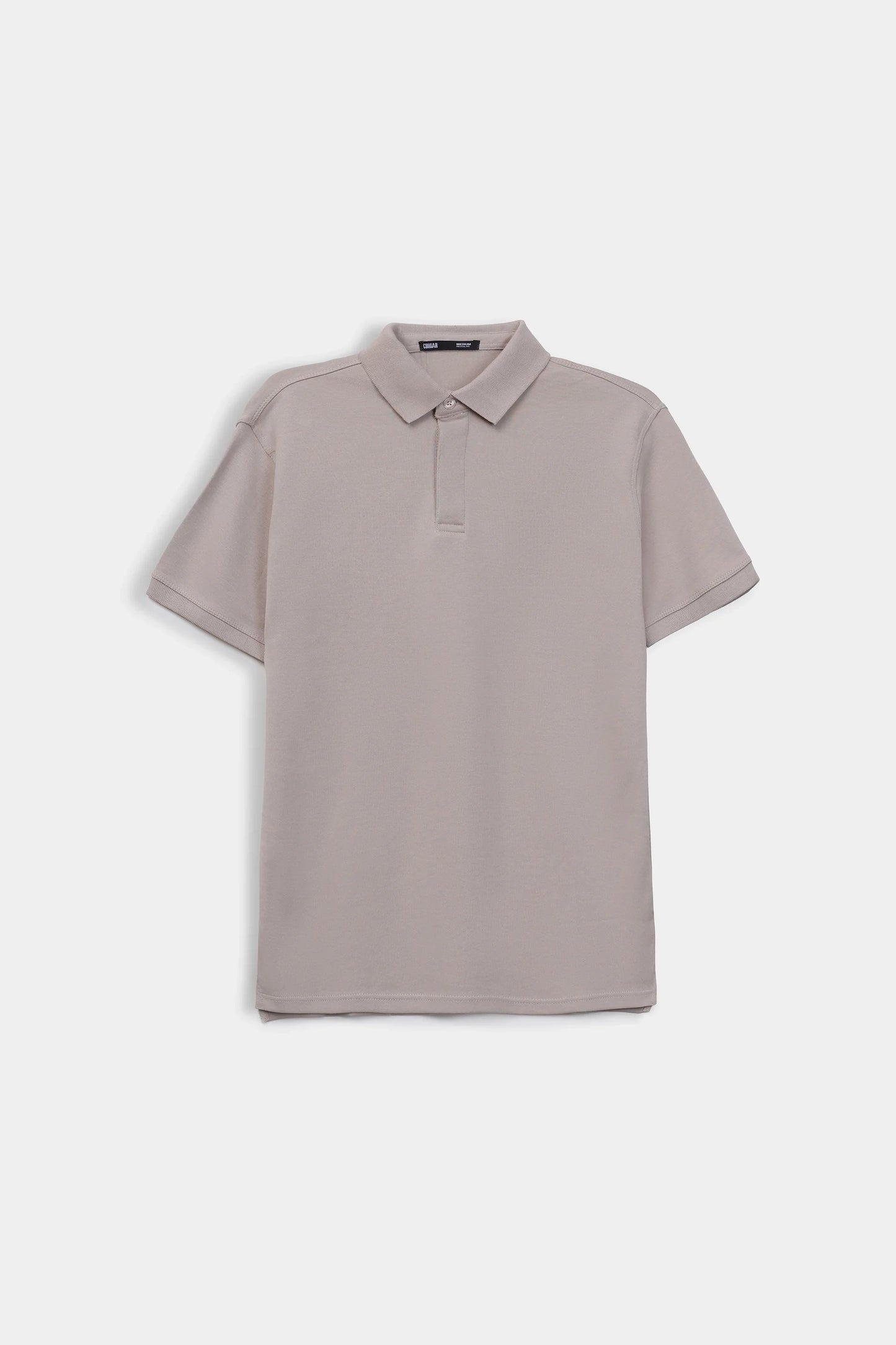 Single Button Collar Knit Polo - Cougar Clothing