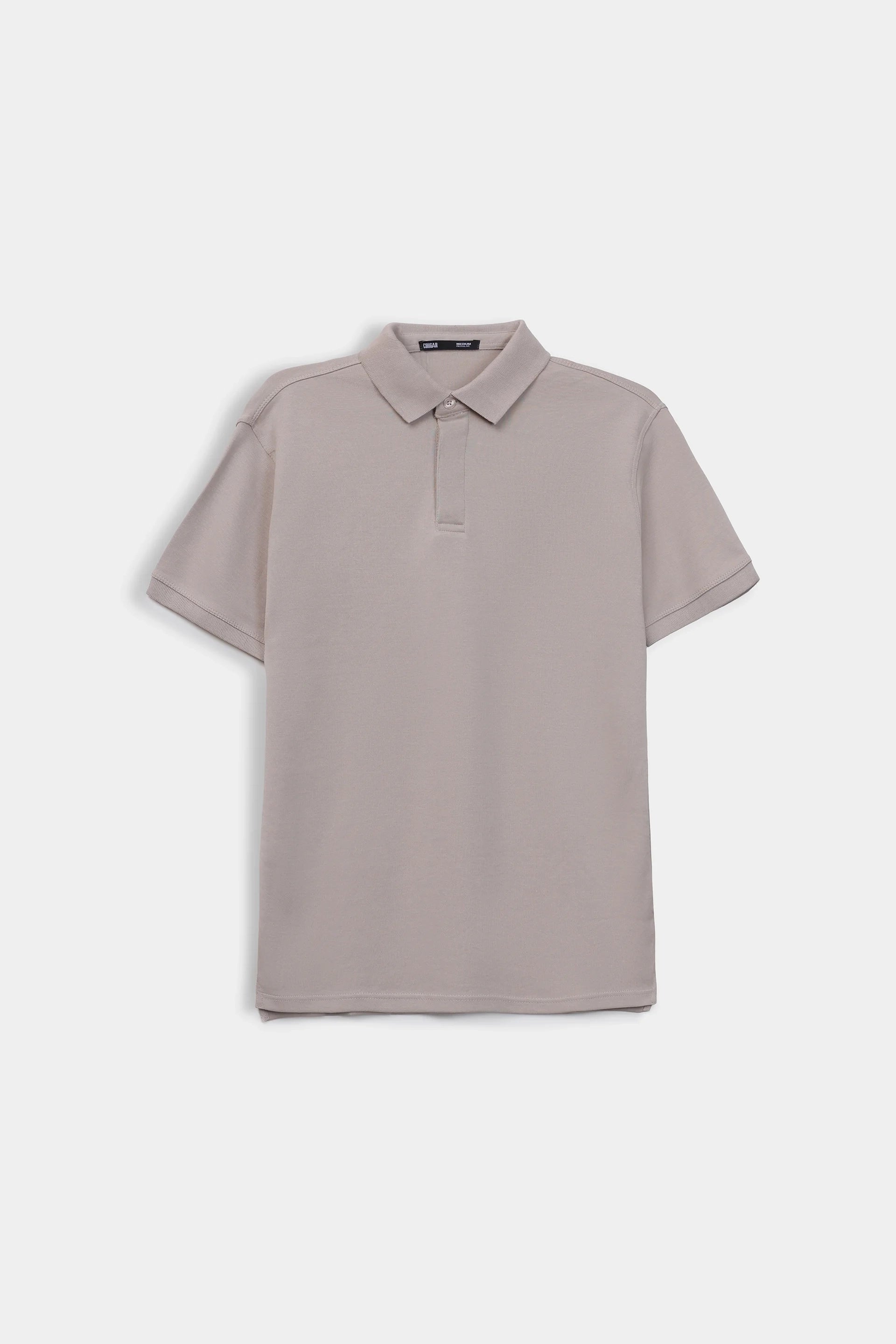 Single Button Collar Knit Polo - Cougar Clothing