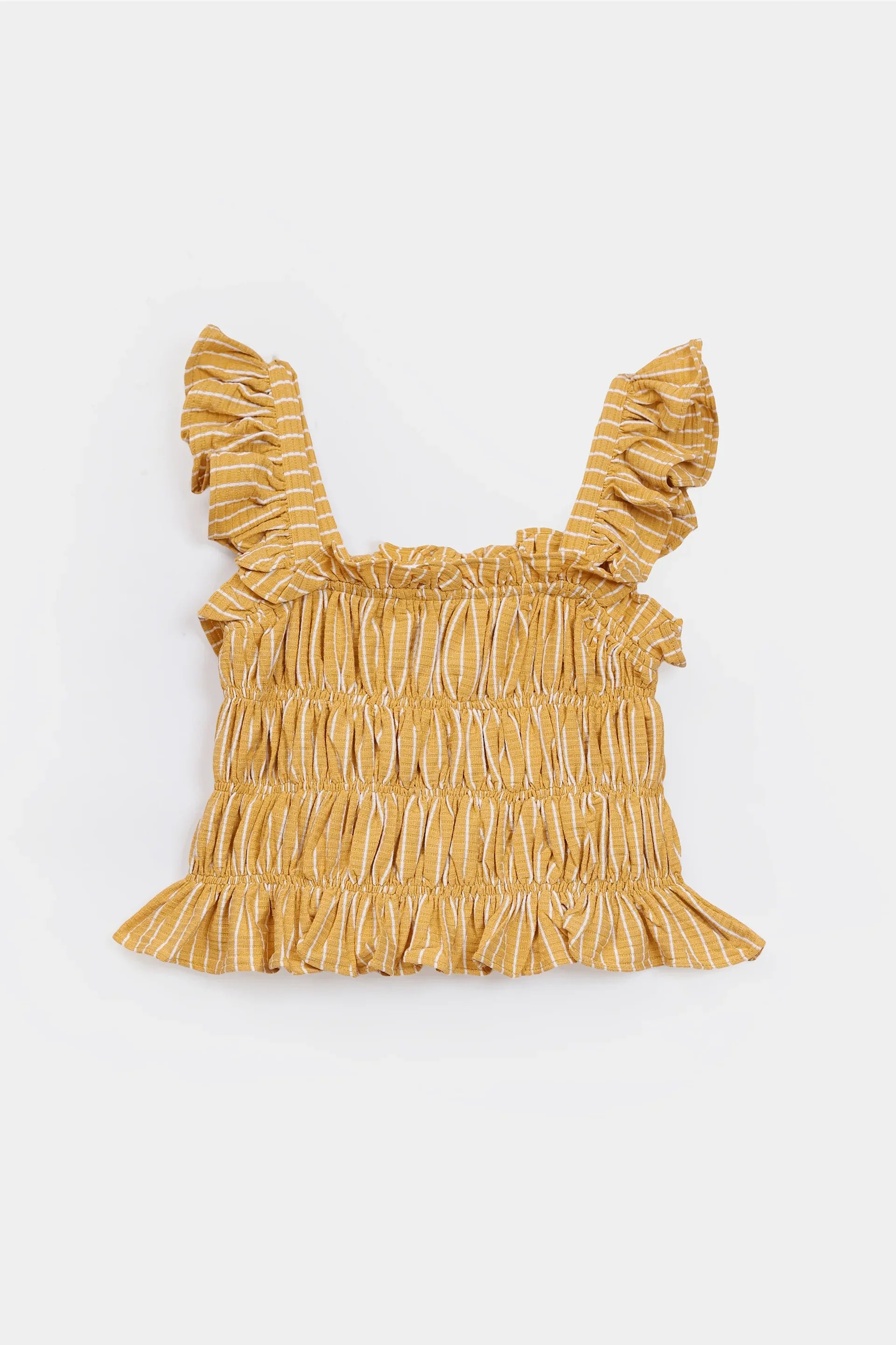 Printed Smocked Top - Cougar Clothing