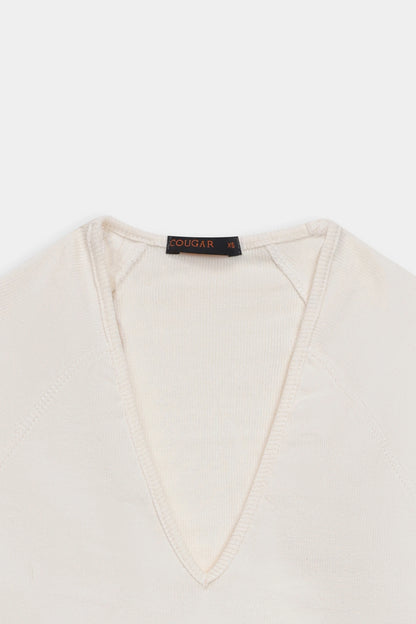 Knit V-Neck T-Shirt - Cougar Clothing