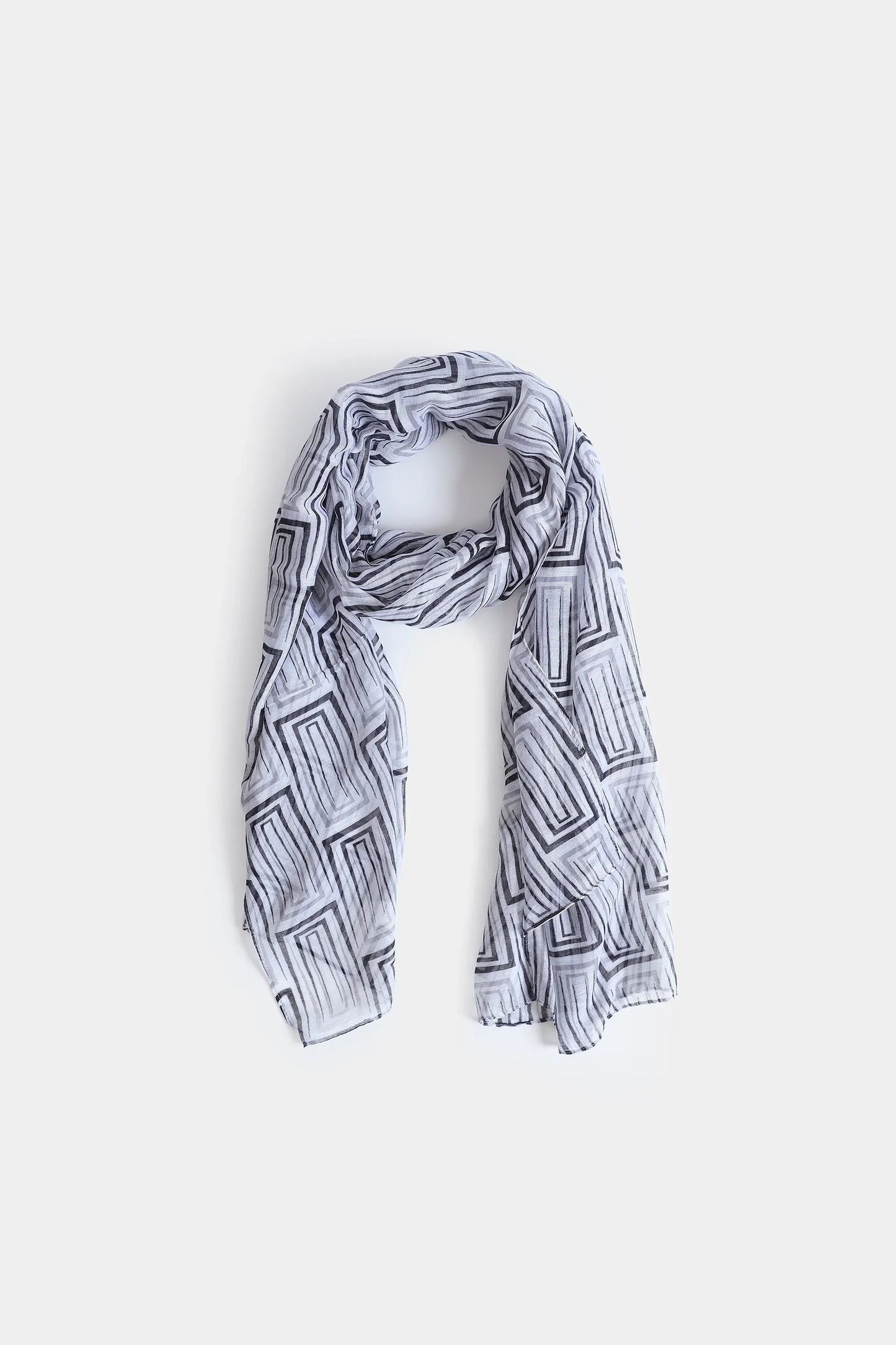 Square Print Scarf - Cougar Clothing