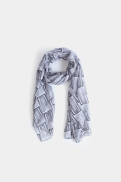 Square Print Scarf - Cougar Clothing