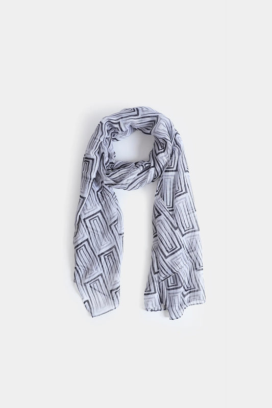 Square Print Scarf - Cougar Clothing