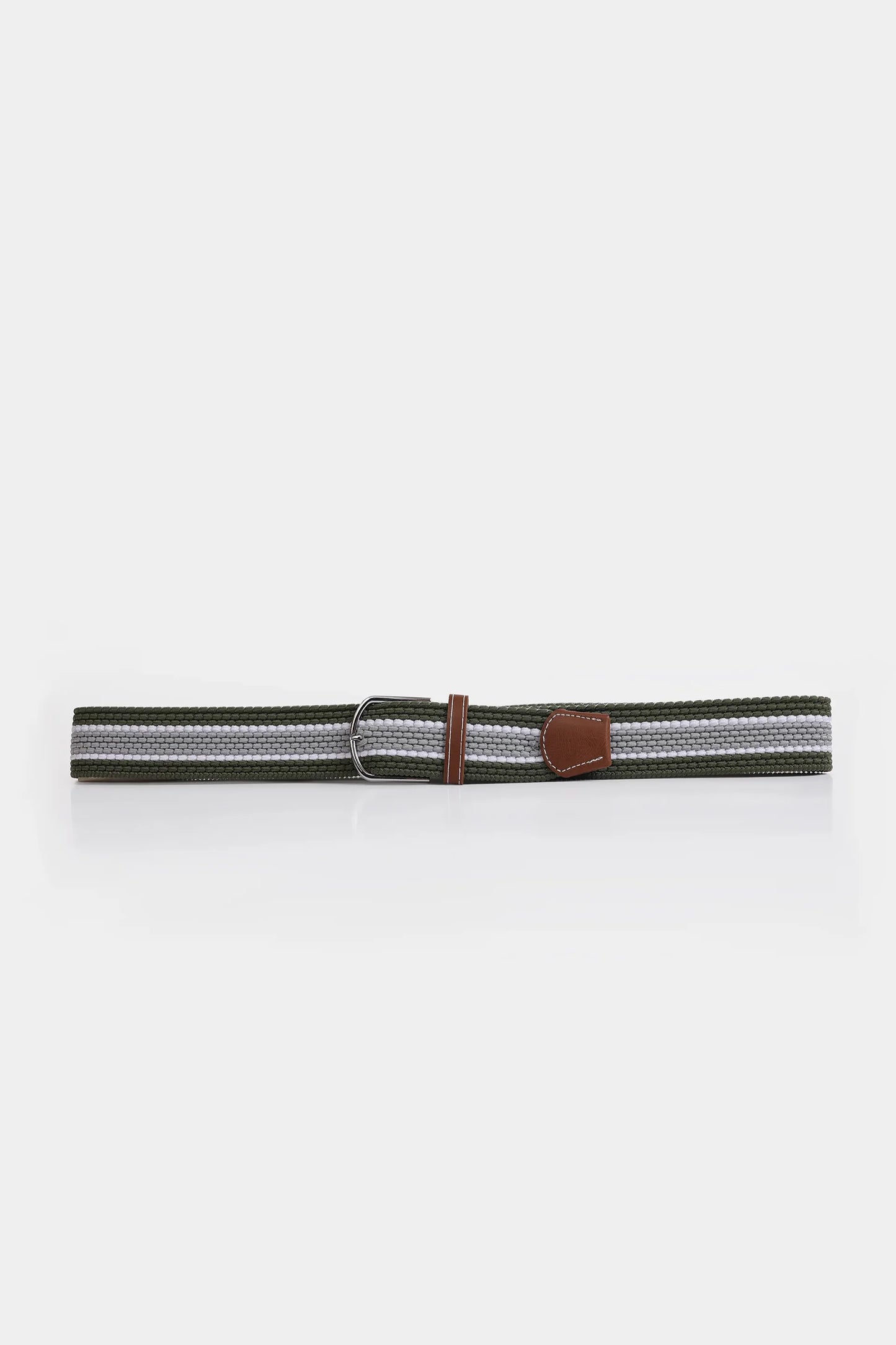 Textured Striped Canvas Belt - Cougar Clothing
