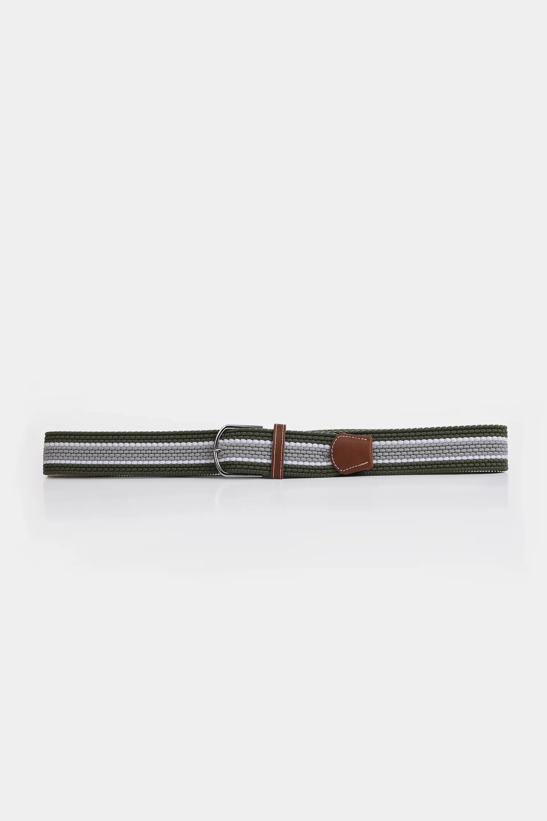 Textured Striped Canvas Belt - Cougar Clothing