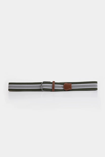 Textured Striped Canvas Belt - Cougar Clothing