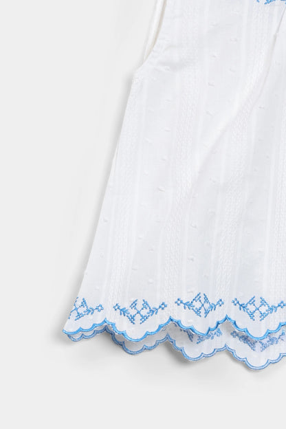 Embroidered Sleeveless Top - Cougar Clothing