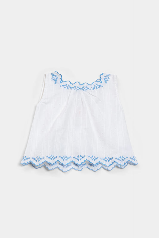 Embroidered Sleeveless Top - Cougar Clothing