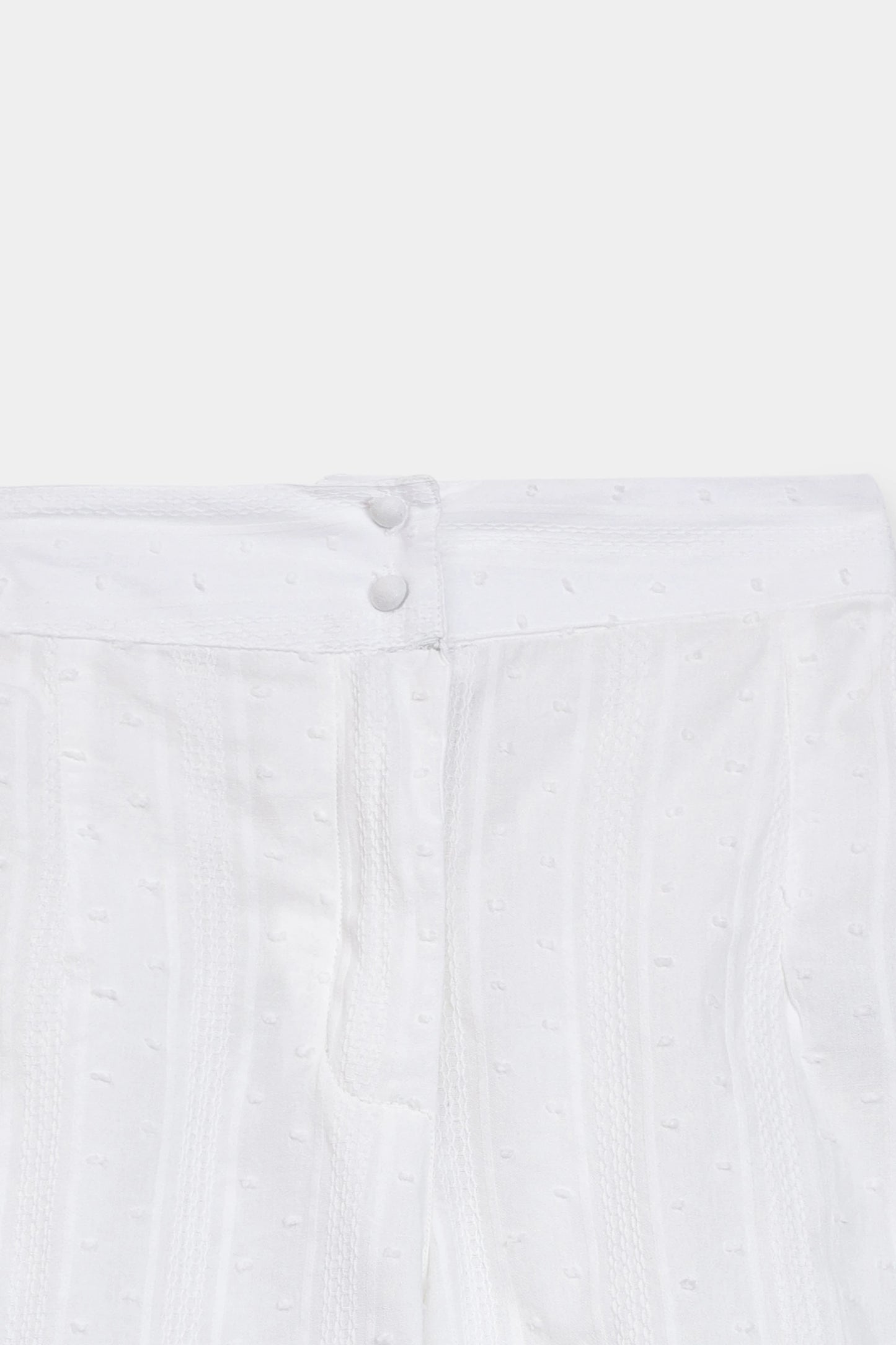 Embroidered Scalloped Shorts - Cougar Clothing