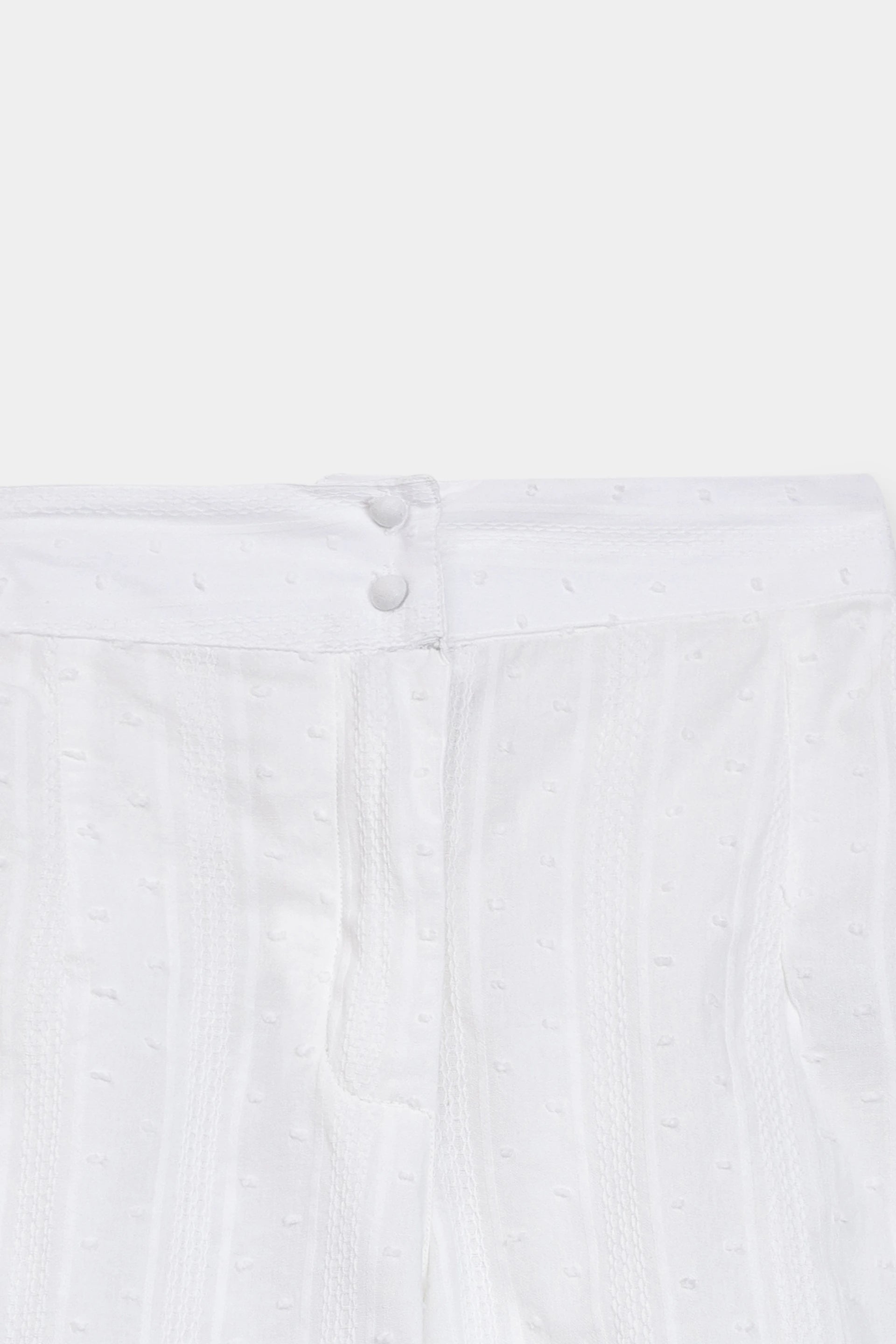 Embroidered Scalloped Shorts - Cougar Clothing