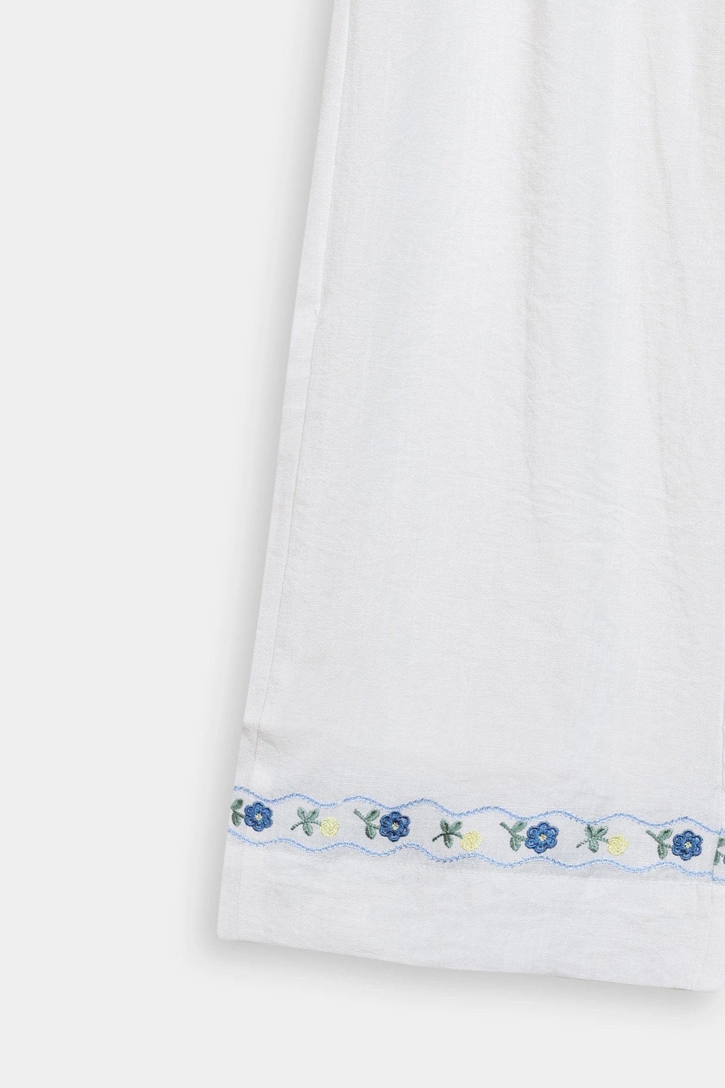 Embroidered Trousers With Belt - Cougar Clothing