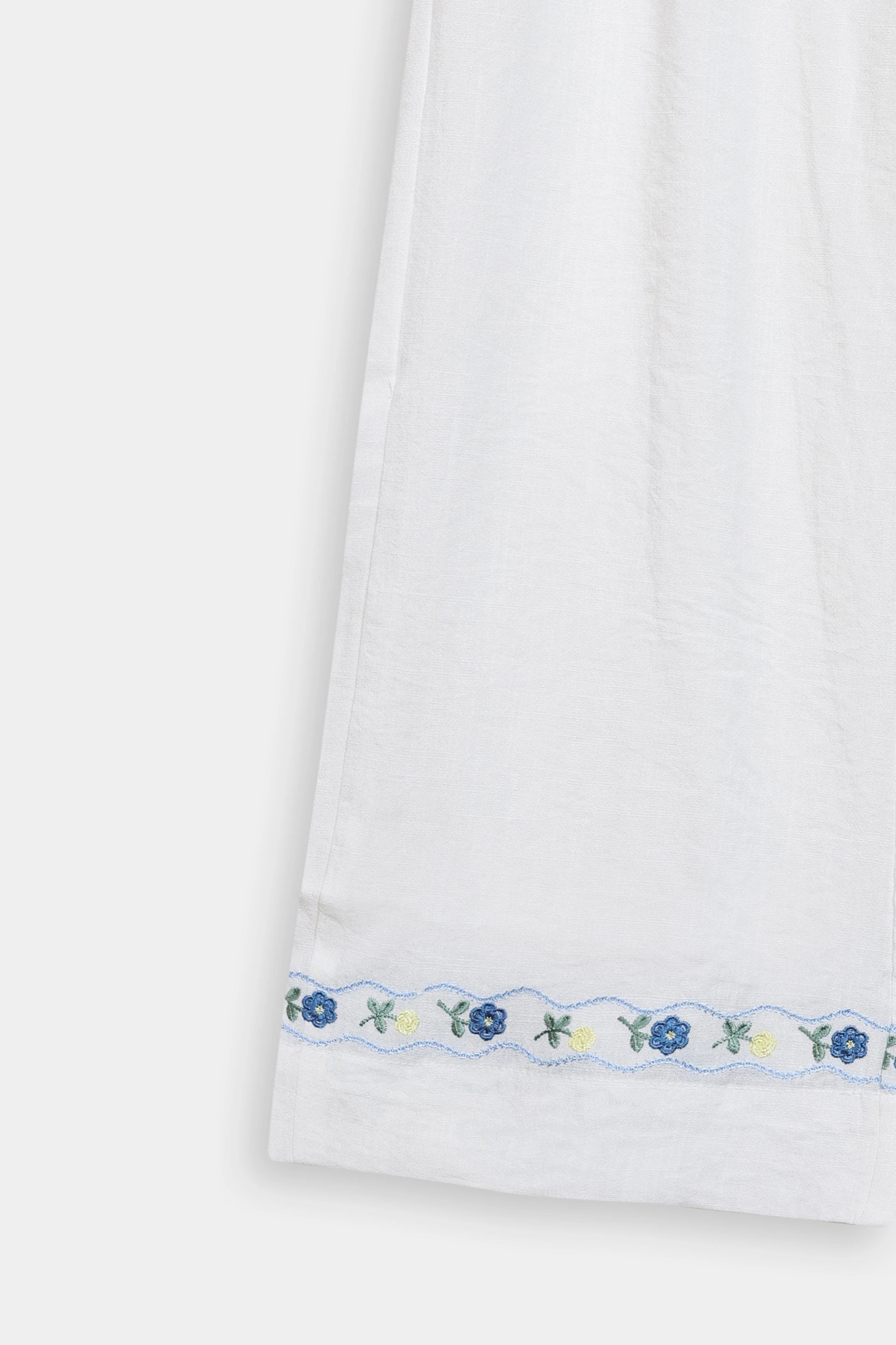 Embroidered Trousers With Belt - Cougar Clothing
