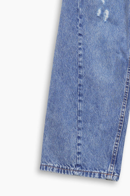 Wide Leg Ripped Jeans - Cougar Clothing