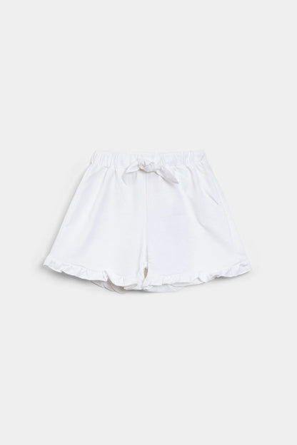 Frilled Shorts With Knot - Cougar Clothing