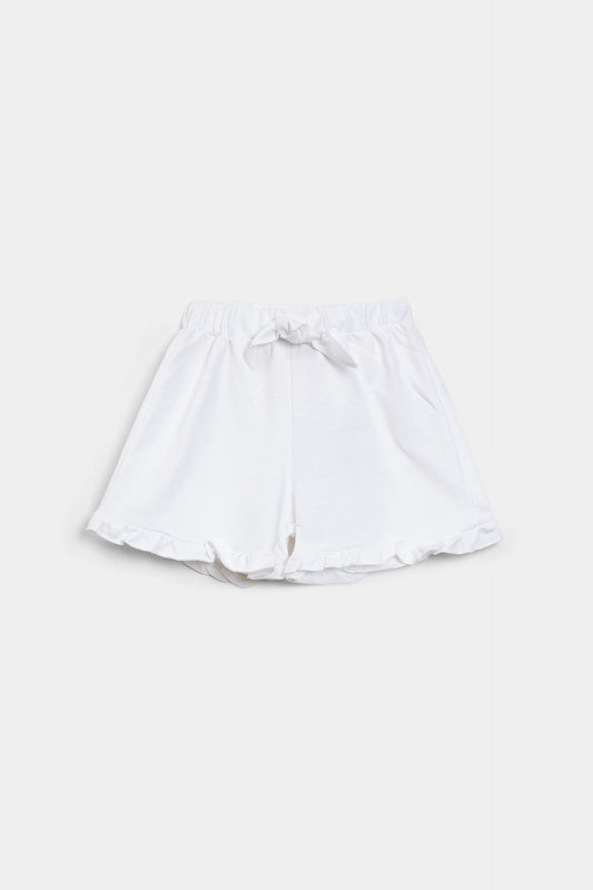 Frilled Shorts With Knot - Cougar Clothing
