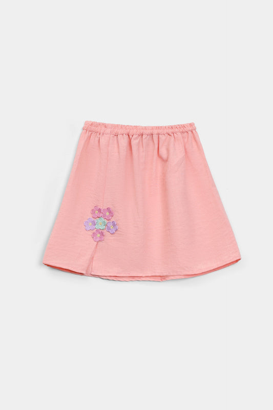 Skirt WIth Embroidered Appliques - Cougar Clothing