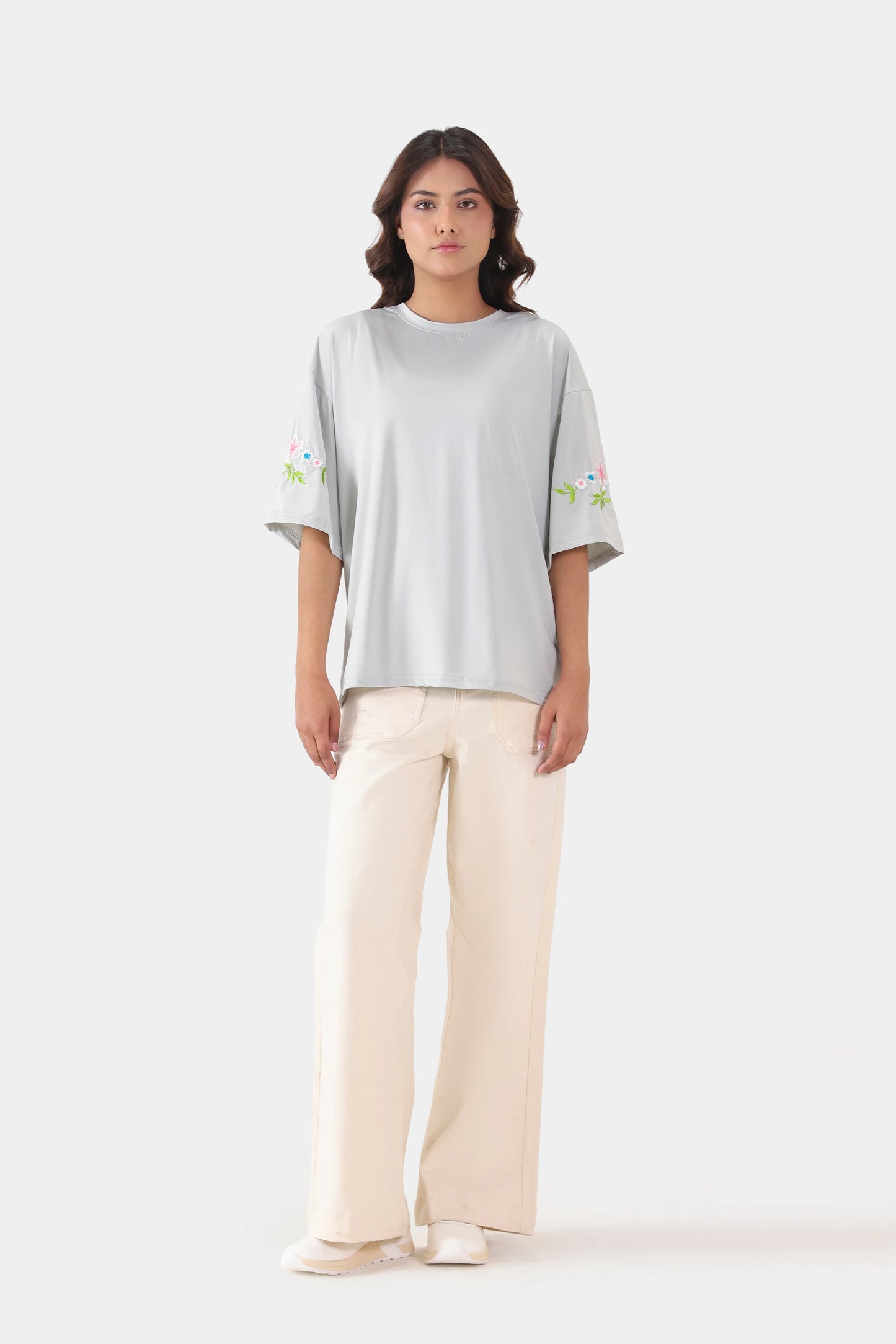 Oversized Embroidered T-Shirt - Cougar Clothing