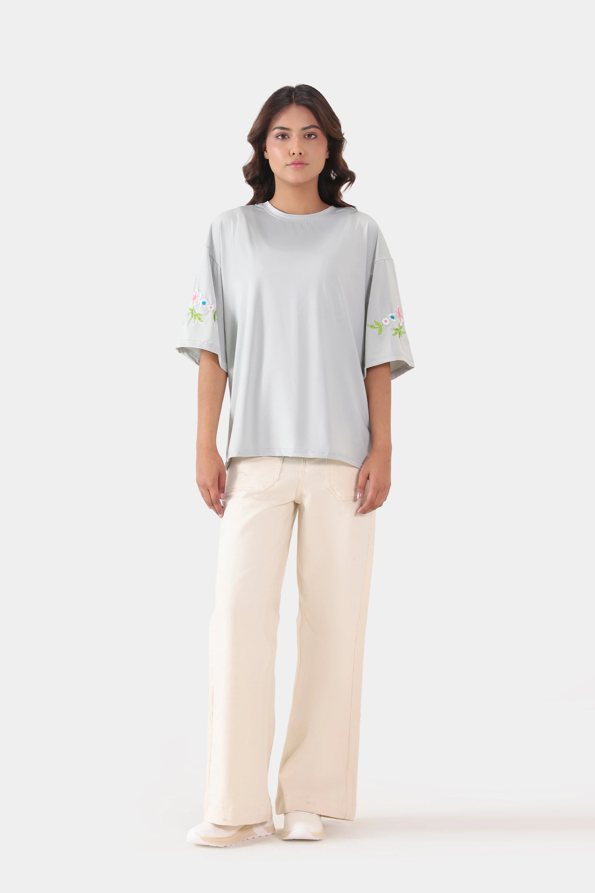 Oversized Embroidered T-Shirt - Cougar Clothing
