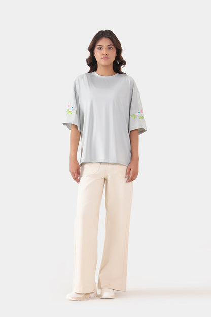 Oversized Embroidered T-Shirt - Cougar Clothing