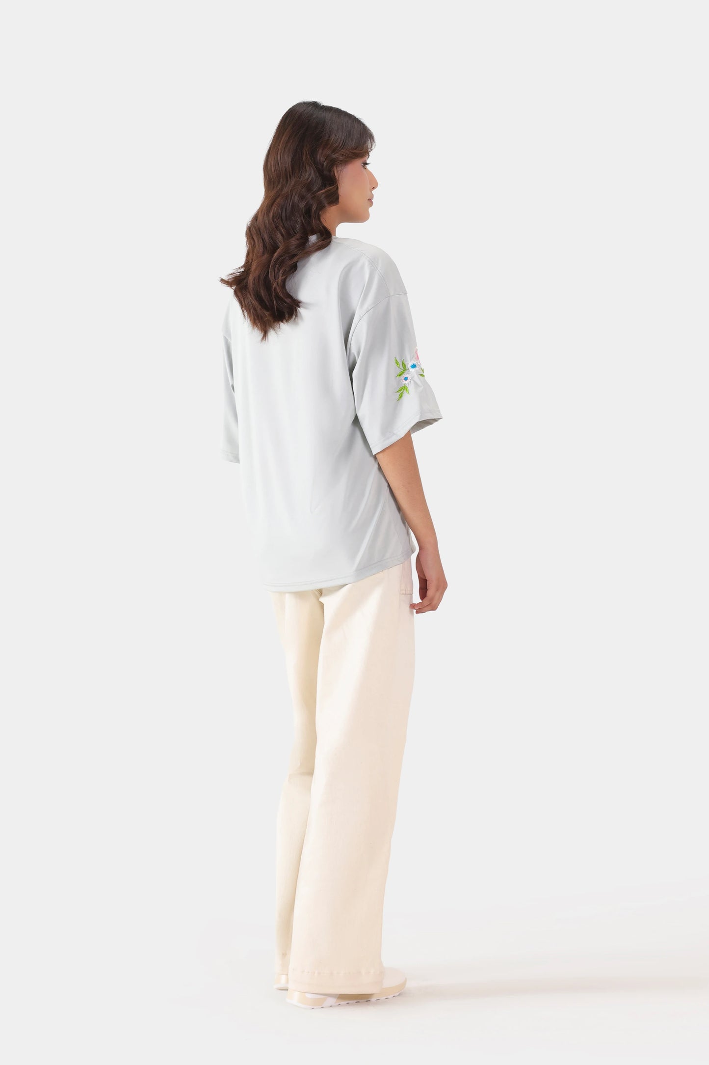 Oversized Embroidered T-Shirt - Cougar Clothing