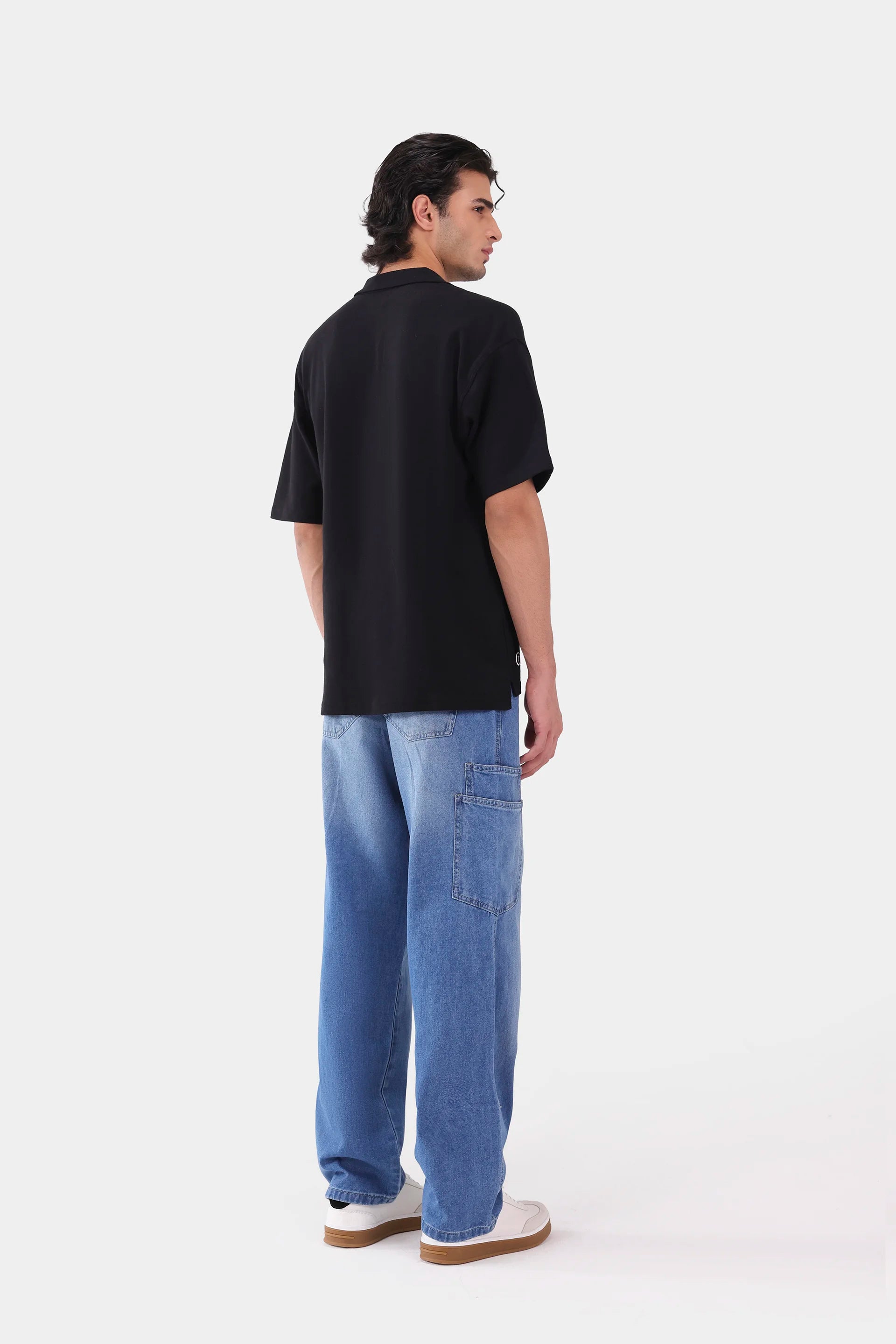 Text Print Johnny Collar Polo - Cougar Clothing