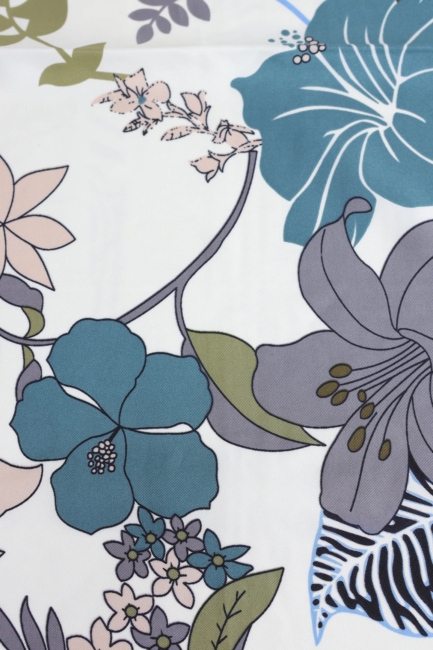 Floral Print Silk Scarf - Cougar Clothing