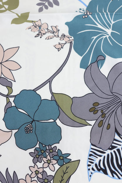 Floral Print Silk Scarf - Cougar Clothing