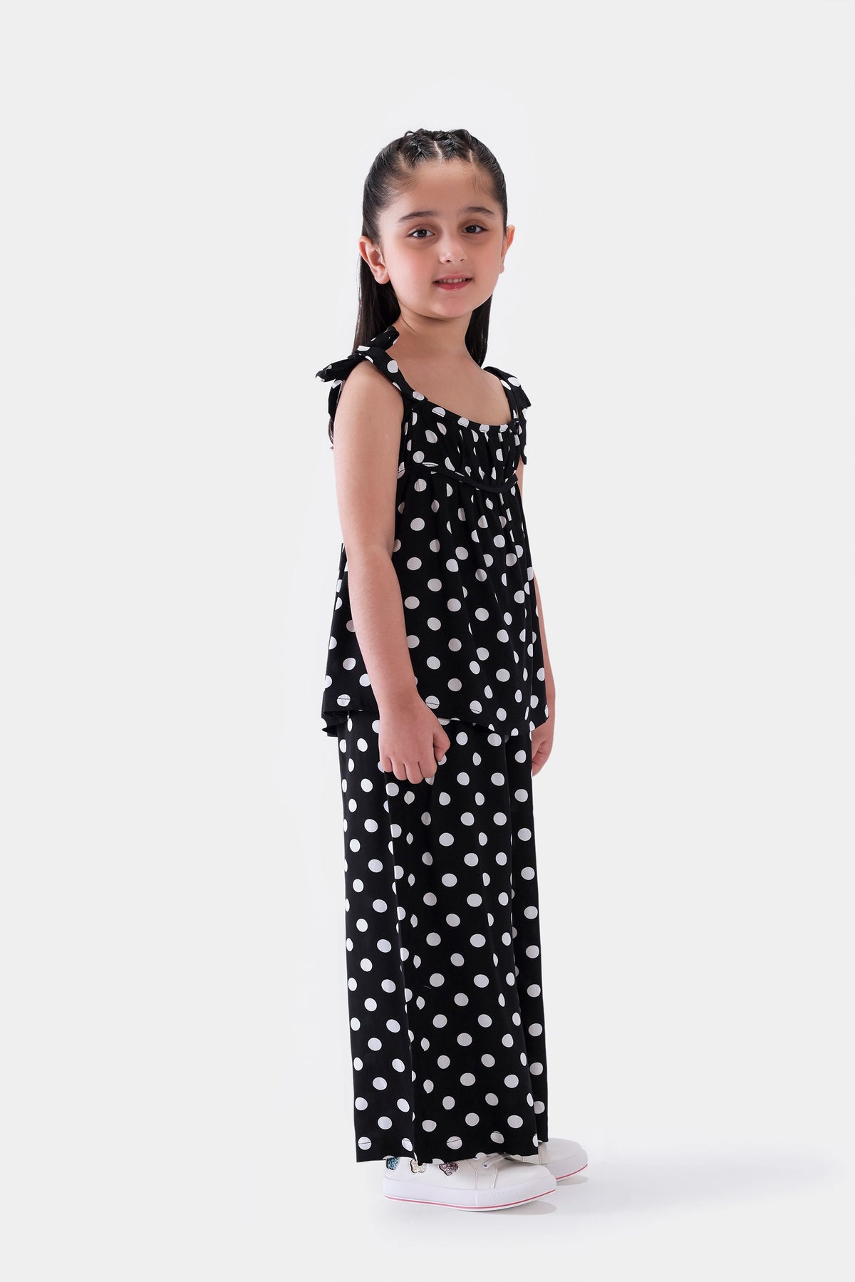 Printed Top With Tie Straps - Cougar Clothing