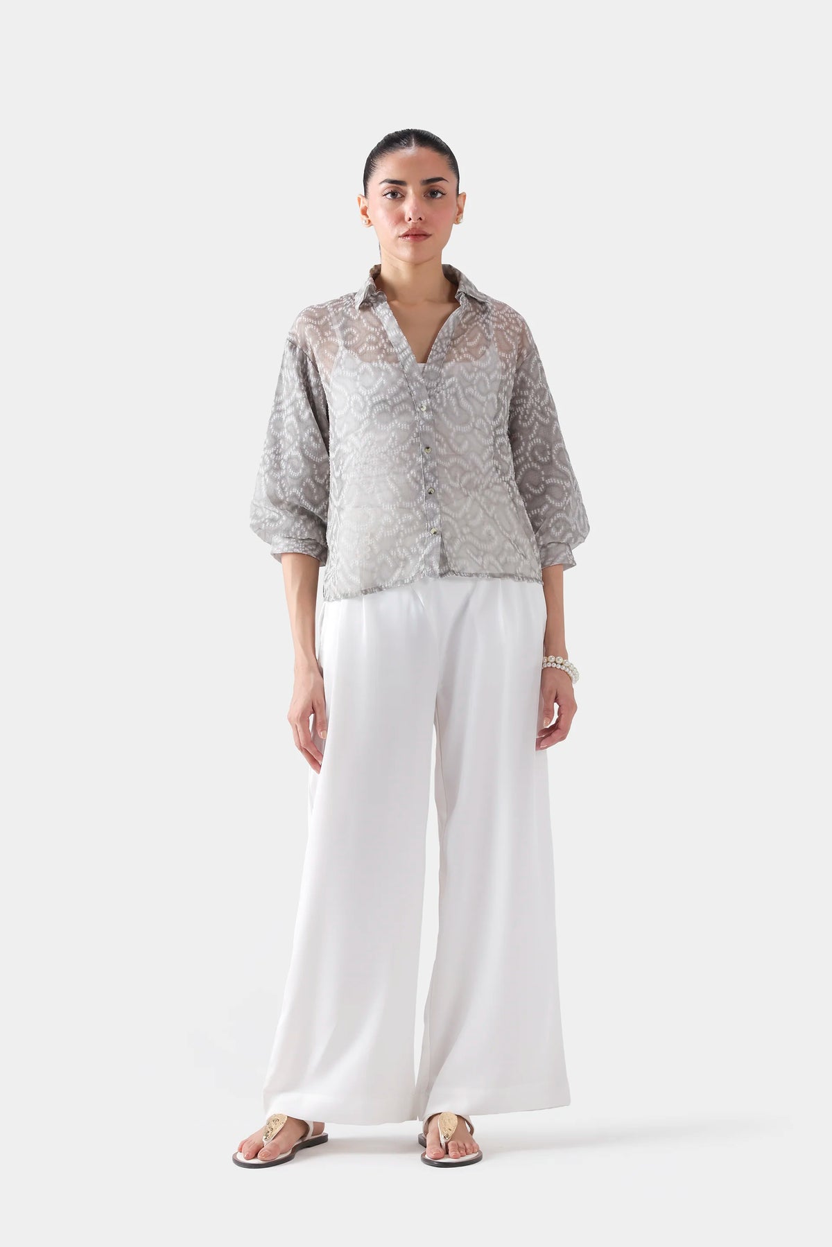 Shirt With Balloon Sleeves - Cougar Clothing